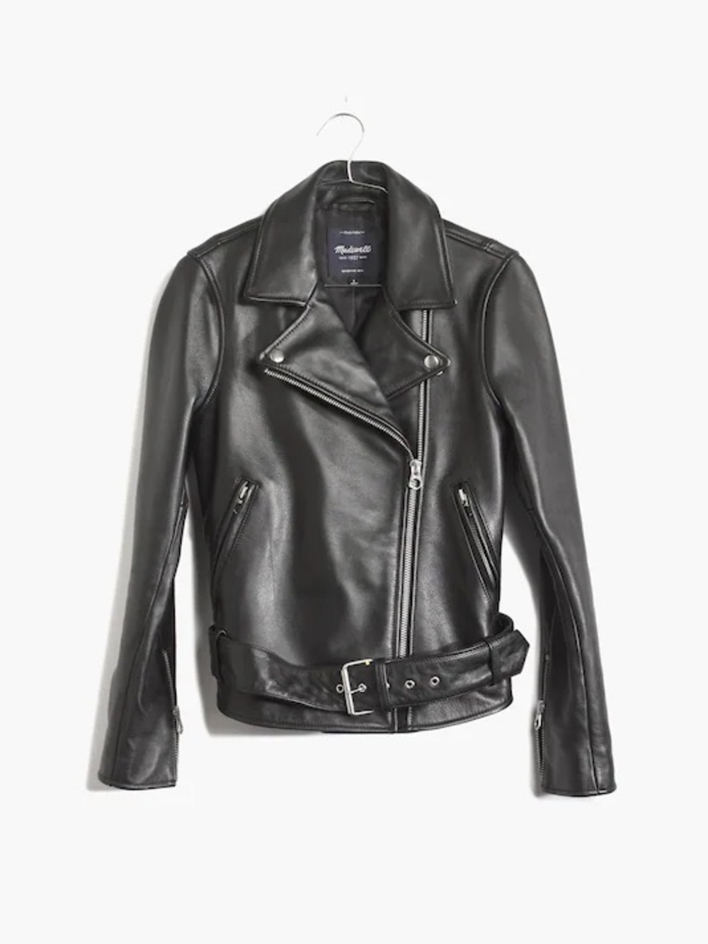 Madewell Women's Black Leather Moto Biker Jacket